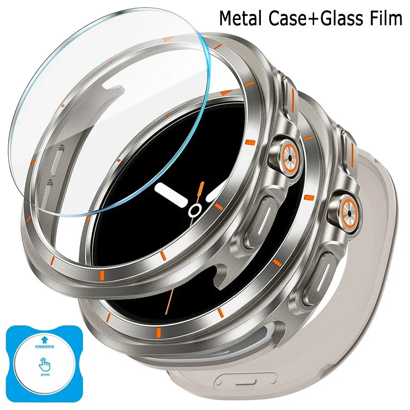 Samsung Galaxy Watch 8 Case with Tempered Glass