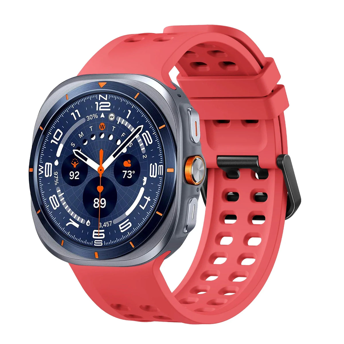 Silicone Sport Band for Samsung Galaxy Watch Ultra 2 & Ultra 2025 47mm | Replacement Strap