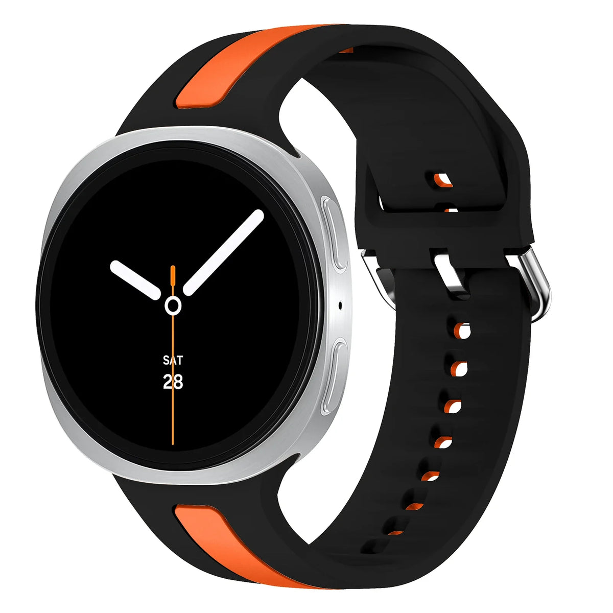 Samsung Galaxy Silicone Two-Tone Sport Watch Band - Watch8/Watch8 Classic/Watch9