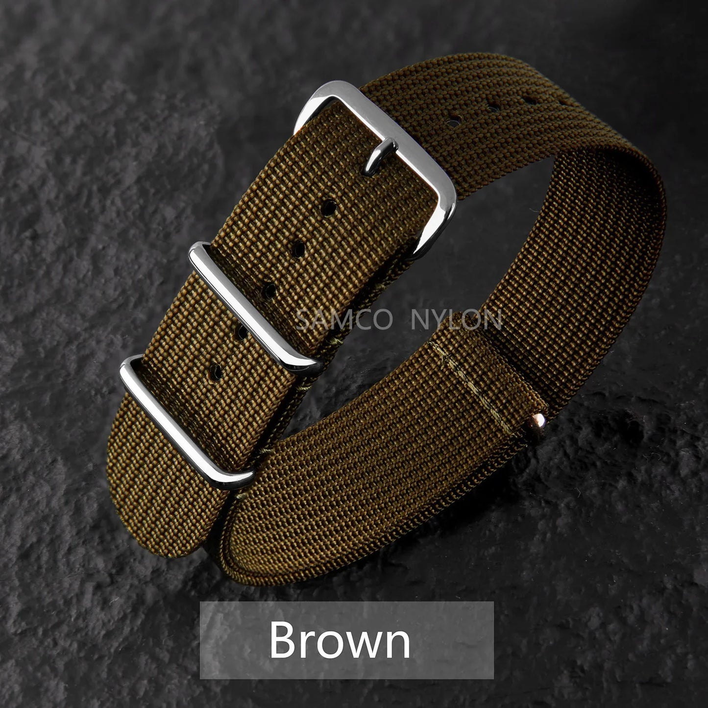 COROS Nylon Ribbed Watch Band For Smartwatch - Military Washable Strap