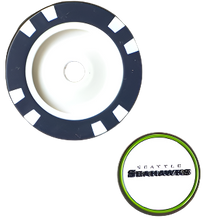 Load image into Gallery viewer, Officially Licensed Seattle Seahawks Poker Chip Ball Marker
