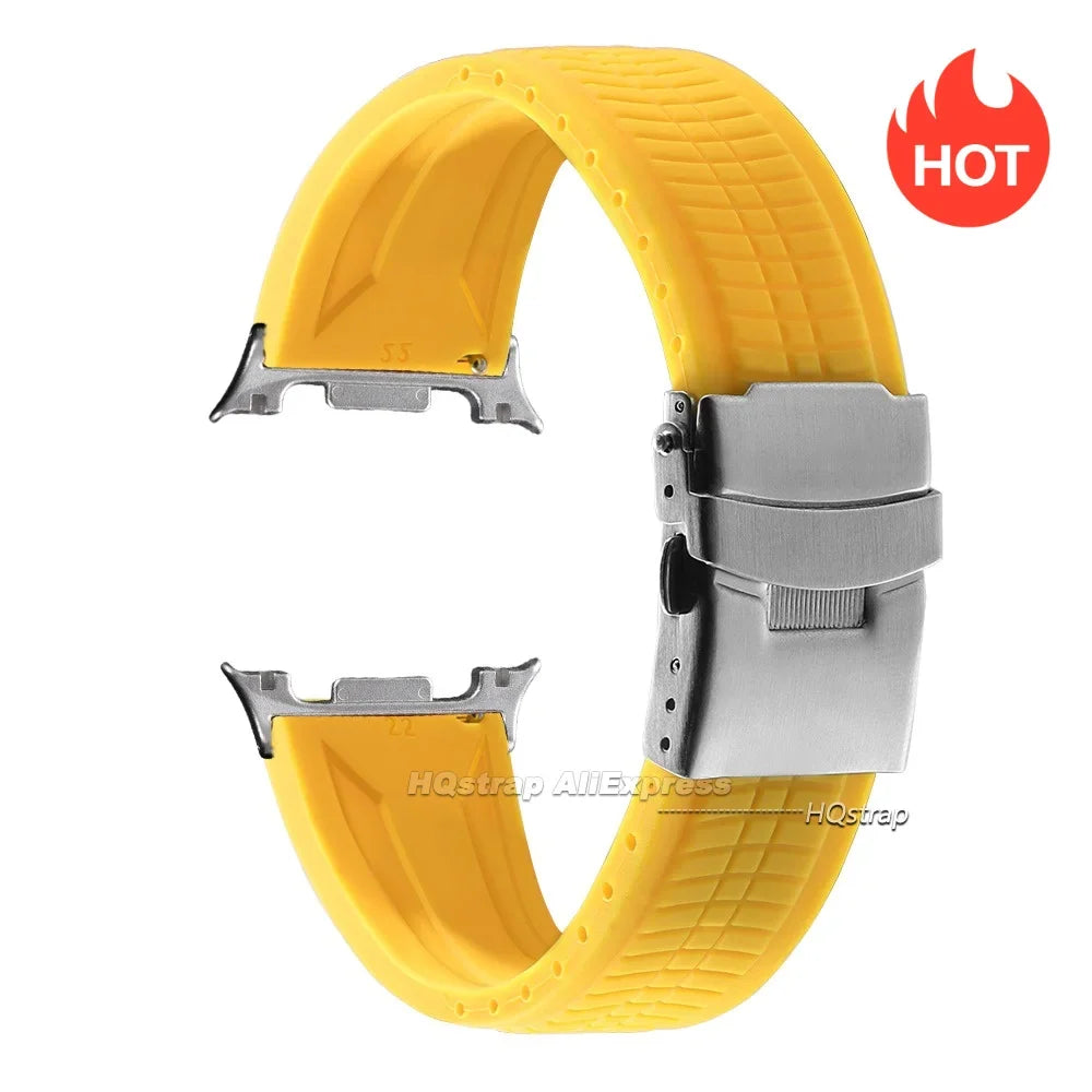 Samsung Galaxy Silicone Sport Watch Band - Watch8/Watch8 Classic/Watch9 Waterproof Buckle