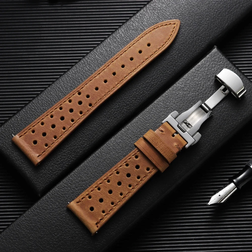 Motorola Moto Watch Perforated Racing Leather Band
