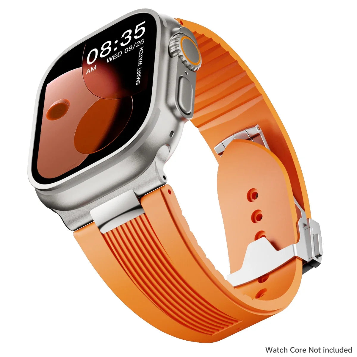 Luxury Sport Silicone Strap for Apple Watch Ultra 3/2 49mm – Series 11/10/9/8/7/6/SE 46/45/44/42mm