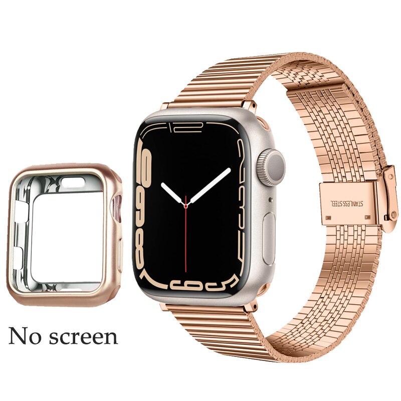 Stylish Stainless Steel Apple Watch Band - Elevate Your Look with Durability and Comfort