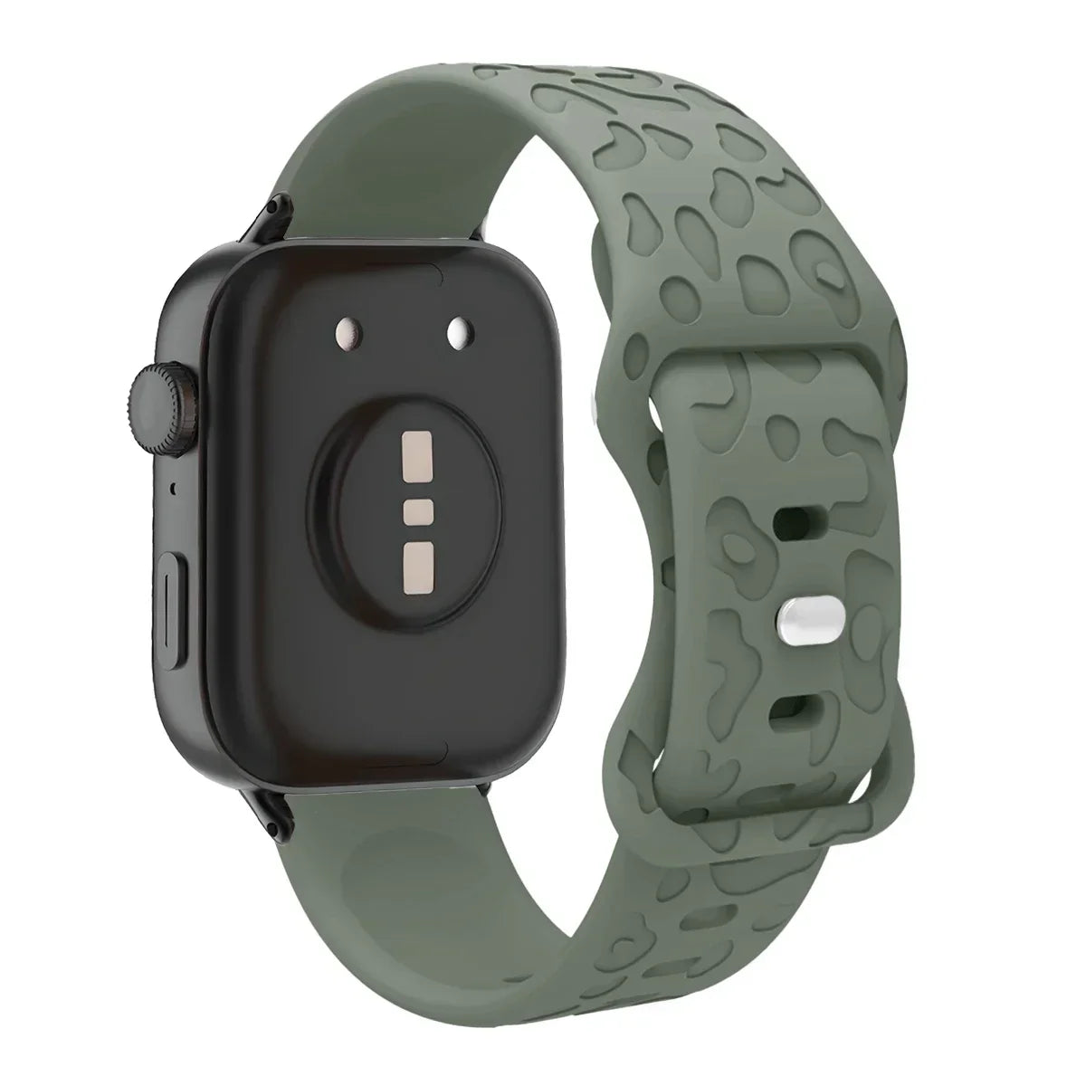 Leopard Engraved Silicone Watch Band for Huawei Watch Fit 4 / 4 Pro / Fit 3 / Fit 2