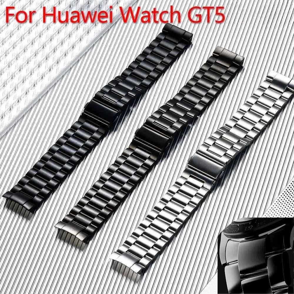 NoGap Curved Stainless Steel Band for Huawei Watch GT5 46mm