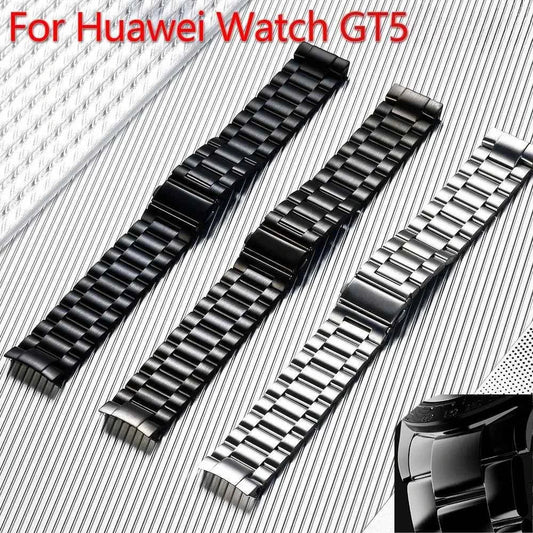NoGap Curved Stainless Steel Band for Huawei Watch GT5 46mm