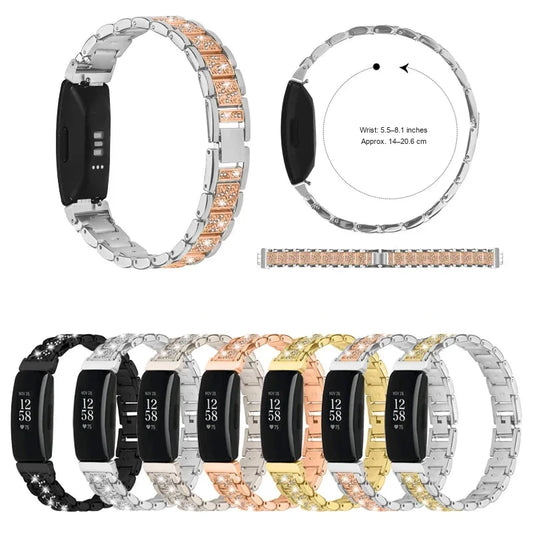 Fitbit Inspire 2, Inspire HR & Ace 3 Sparkling Panel Link Band