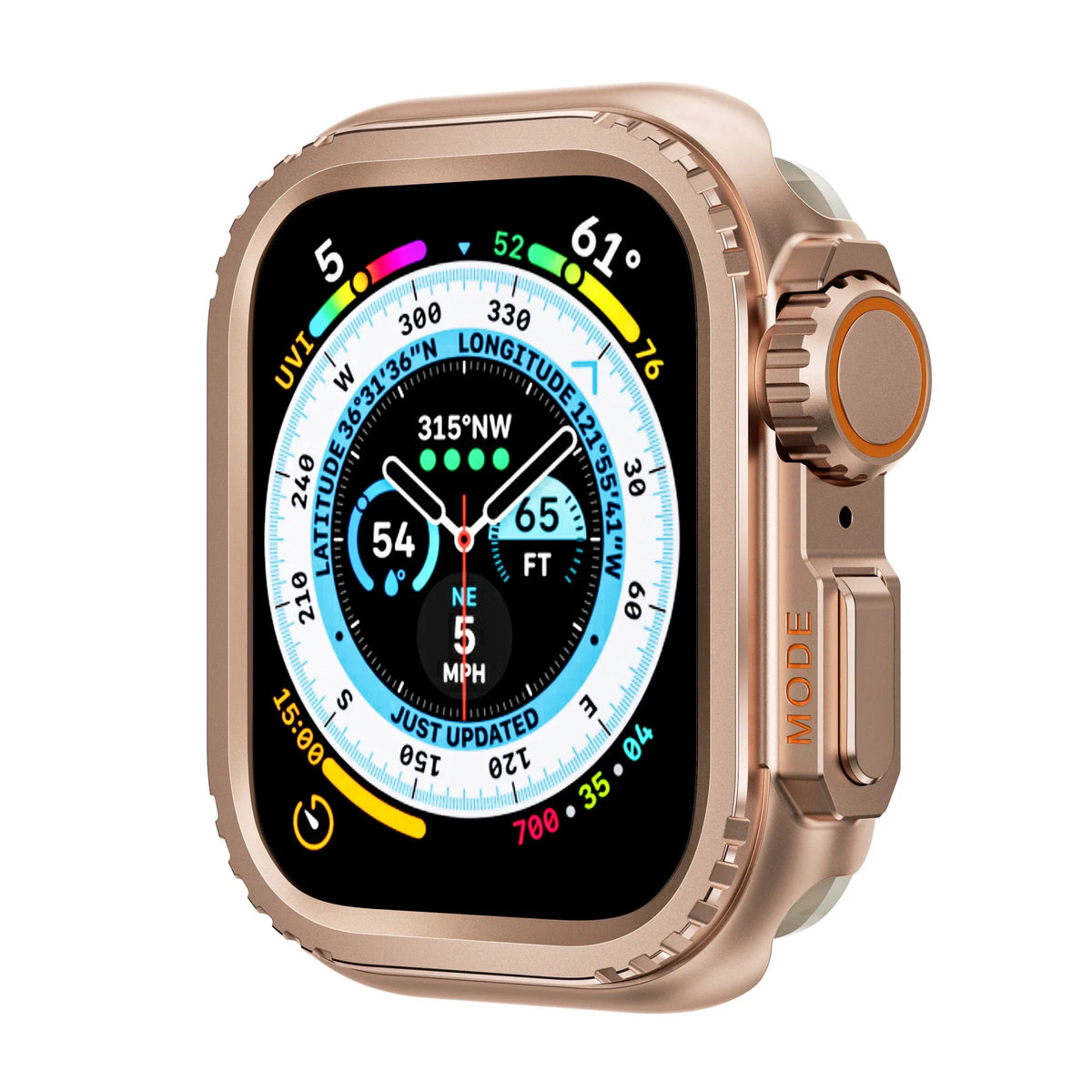 Metal Alloy Protective Case for Apple Watch Series 4–12, SE, and Ultra 1/2/3/4