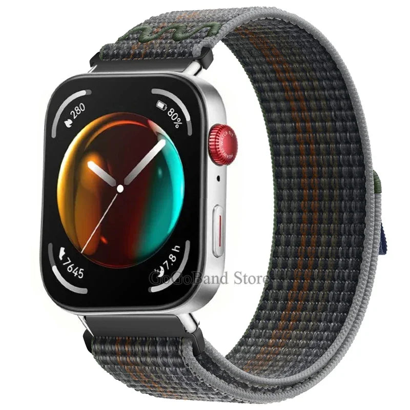 Nylon Loop Band for Huawei Watch Fit 3 / Fit 2 – Sport Replacement Wristband