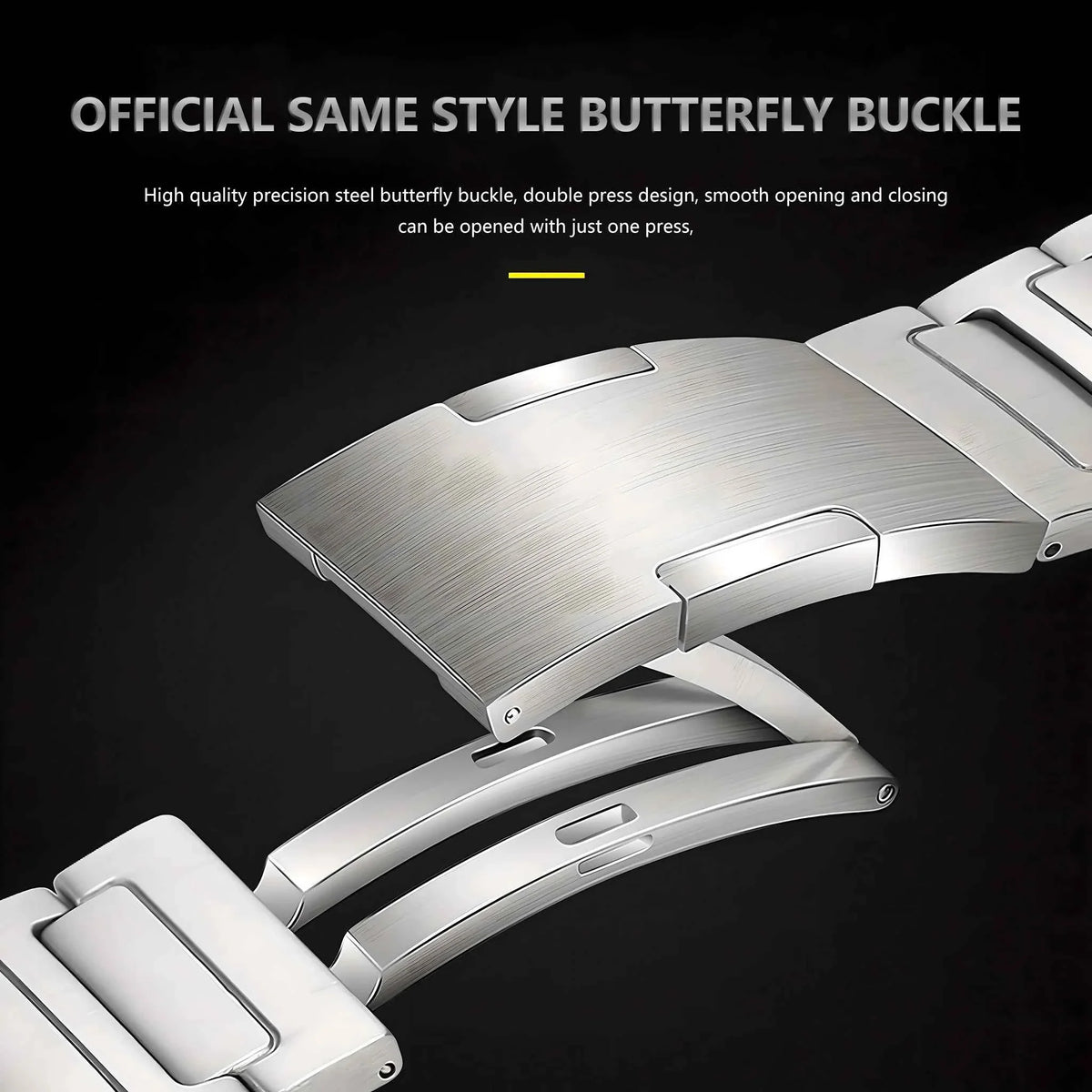 Titanium Alloy Band for Huawei Watch 4 Pro – No-Gap Luxury Metal Bracelet