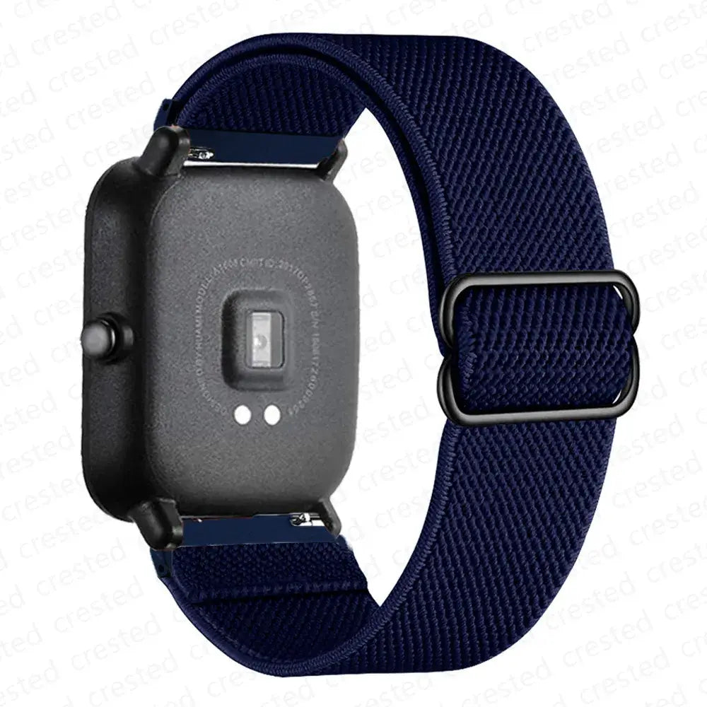 Amazfit Balance, GTR, GTS & Bip Stretch Nylon Loop Band, Slide Buckle