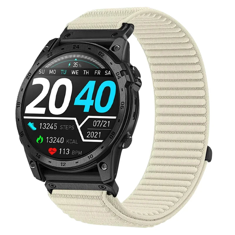 Garmin QuickFit 20/22/26mm Elastic Woven Nylon Hook-and-Loop Band
