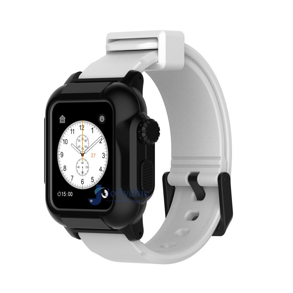 Silicone Band+Case For Apple Watch Strap - Stylish Protection