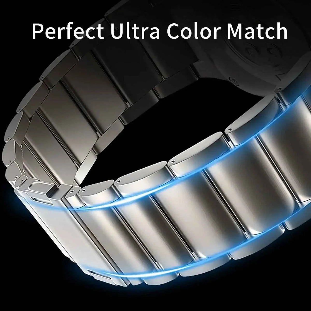 Titanium Magnetic Apple Watch Band – Metal Bracelet | Series 10/9/8/7/6/SE & Ultra 1/2/3 | 42–49mm