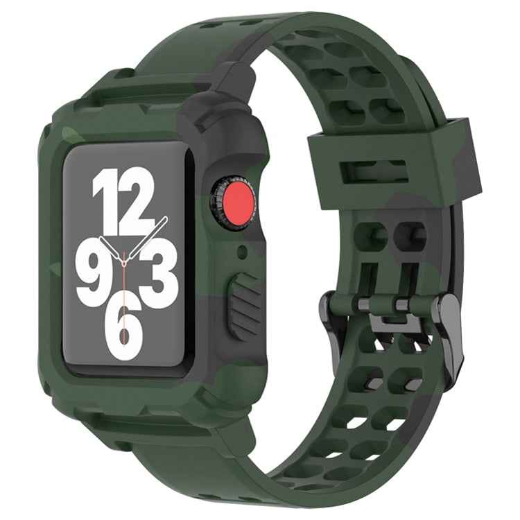 Silicone Apple Watch Band+Case Series 9/8/7/6/5/4/SE