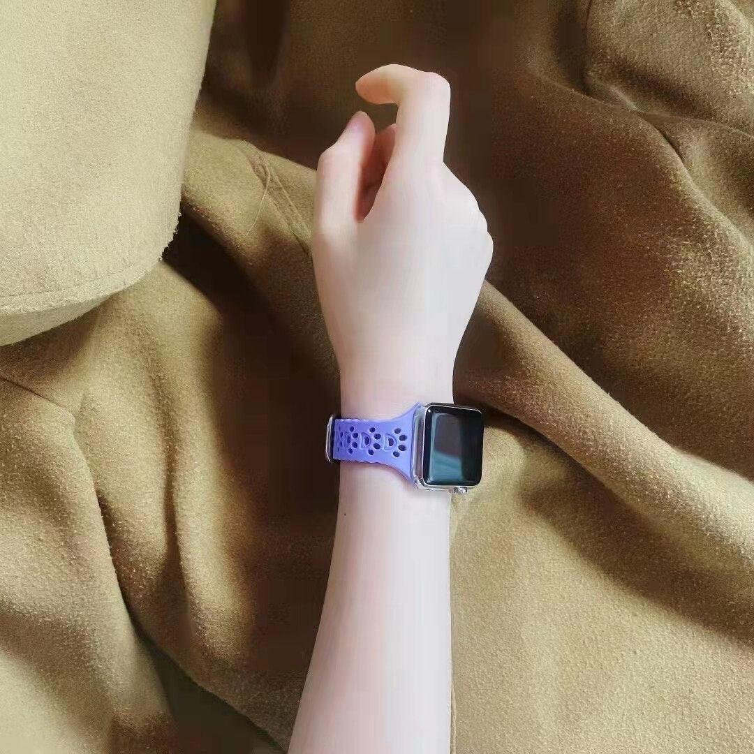 Cat Paw Print Silicone Band for Apple Watch | Series 11, 10, Ultra & More