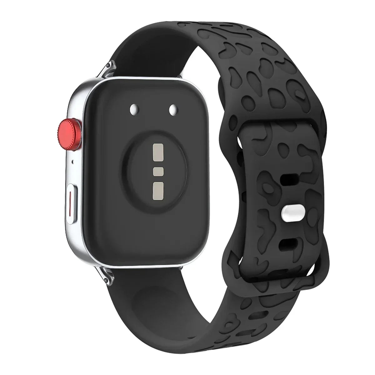 Leopard Engraved Silicone Watch Band for Huawei Watch Fit 4 / 4 Pro / Fit 3 / Fit 2