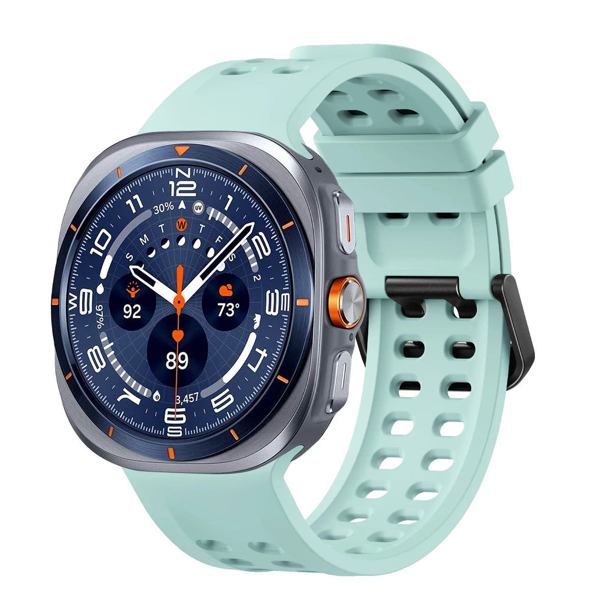Silicone Sport Band for Samsung Galaxy Watch Ultra 2 & Ultra 2025 47mm | Replacement Strap