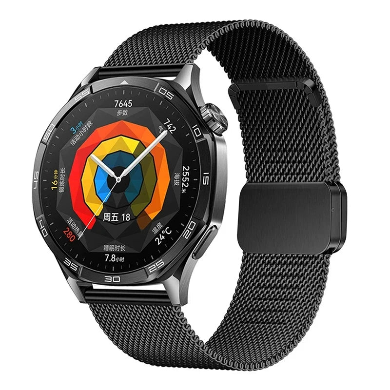 Metal Mesh Magnetic Watch Strap – 22mm | Huawei GT5/GT4/GT3 & Samsung Galaxy