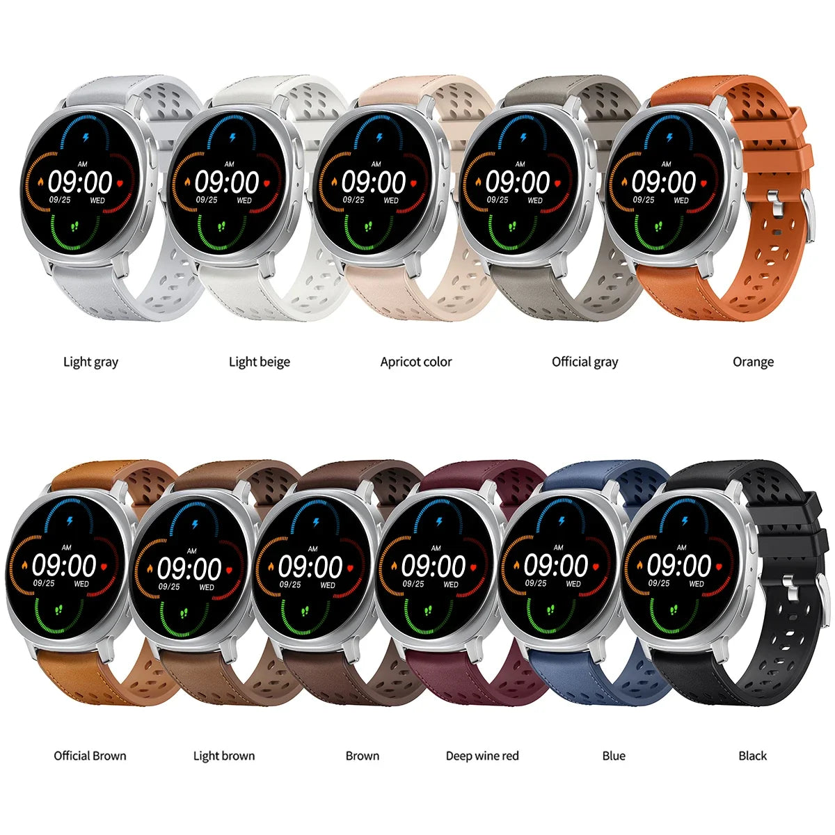 Silicone Strap for Galaxy Watch 8 & 9 40/44mm, 8 Classic 46mm