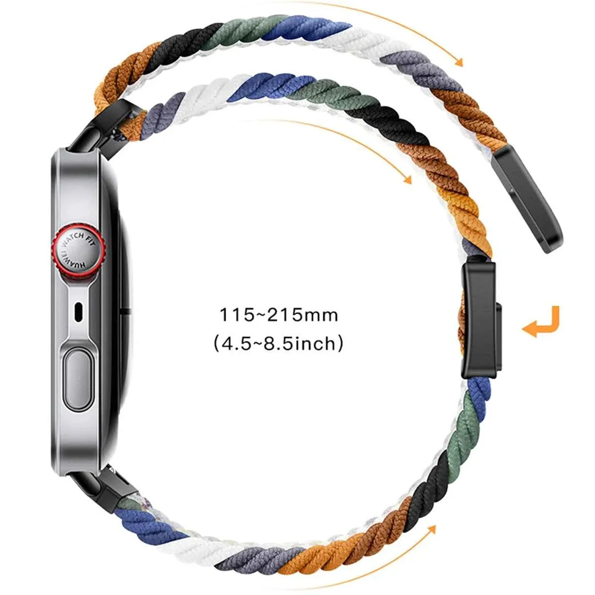 Magnetic Nylon Woven Band for Huawei Watch Fit 4 Pro / Fit 4 / Fit 3