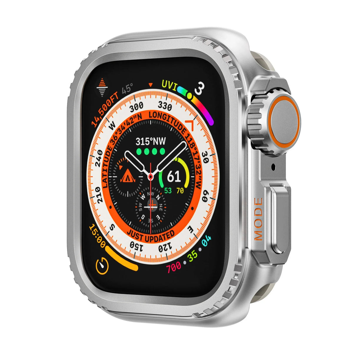 Metal Alloy Protective Case for Apple Watch Series 4–12, SE, and Ultra 1/2/3/4