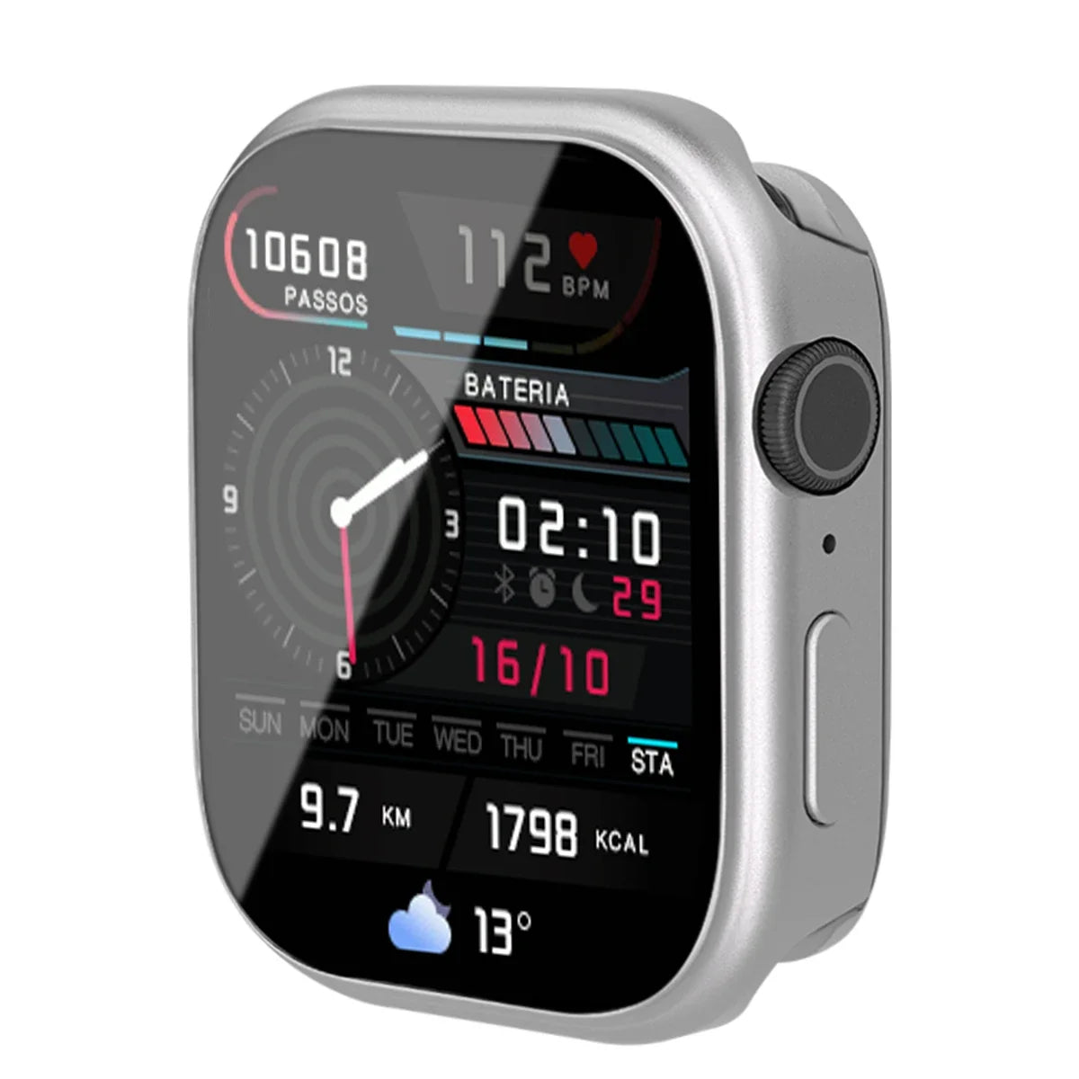 Metal Full-Cover Apple Watch Case for Series 4-12, SE & Ultra