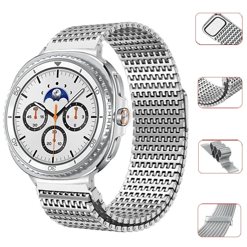 Magnetic Stainless Steel Band for Galaxy Watch 8 & 8 Classic, Ultra 47mm