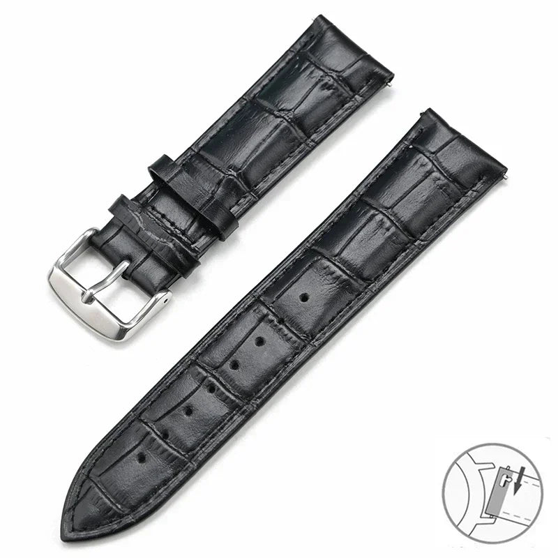 COROS PACE & APEX Croc-Embossed Leather Band