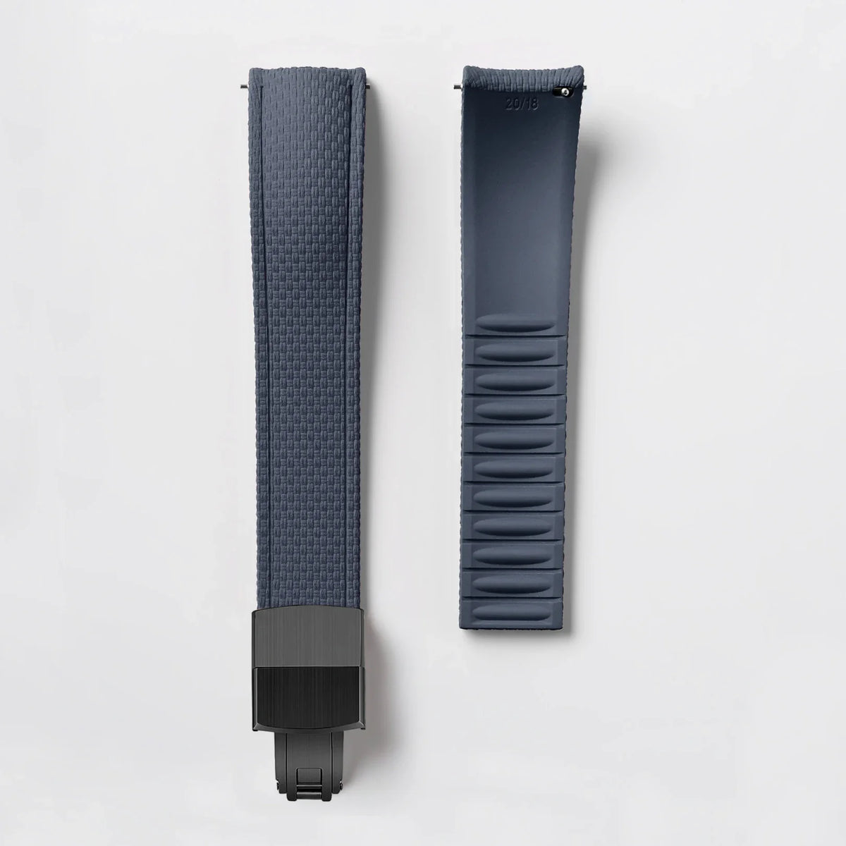Samsung Galaxy Watch 7, 6, 5, 4 & FE Curved-End FKM Rubber Band