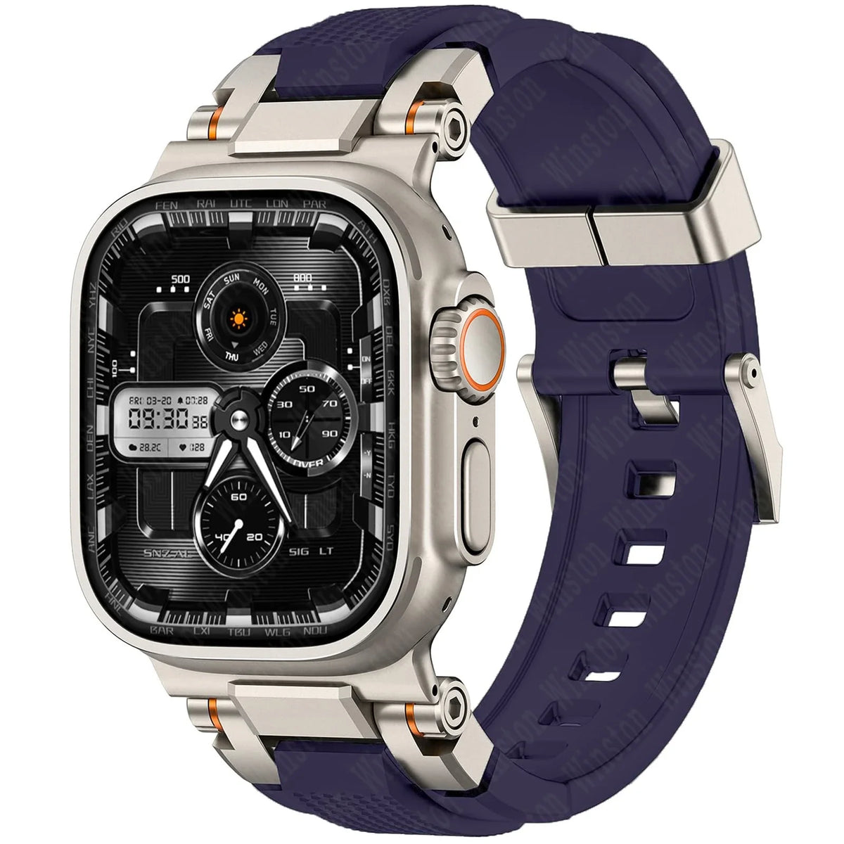 Men's Sport Silicone Strap for Apple Watch Ultra 3/2 49mm – Series 11/10/9/8/7/6 46/45/44/42mm