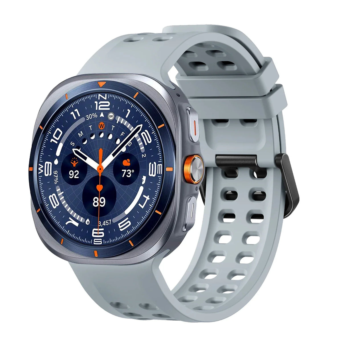 Silicone Sport Band for Samsung Galaxy Watch Ultra 2 & Ultra 2025 47mm | Replacement Strap