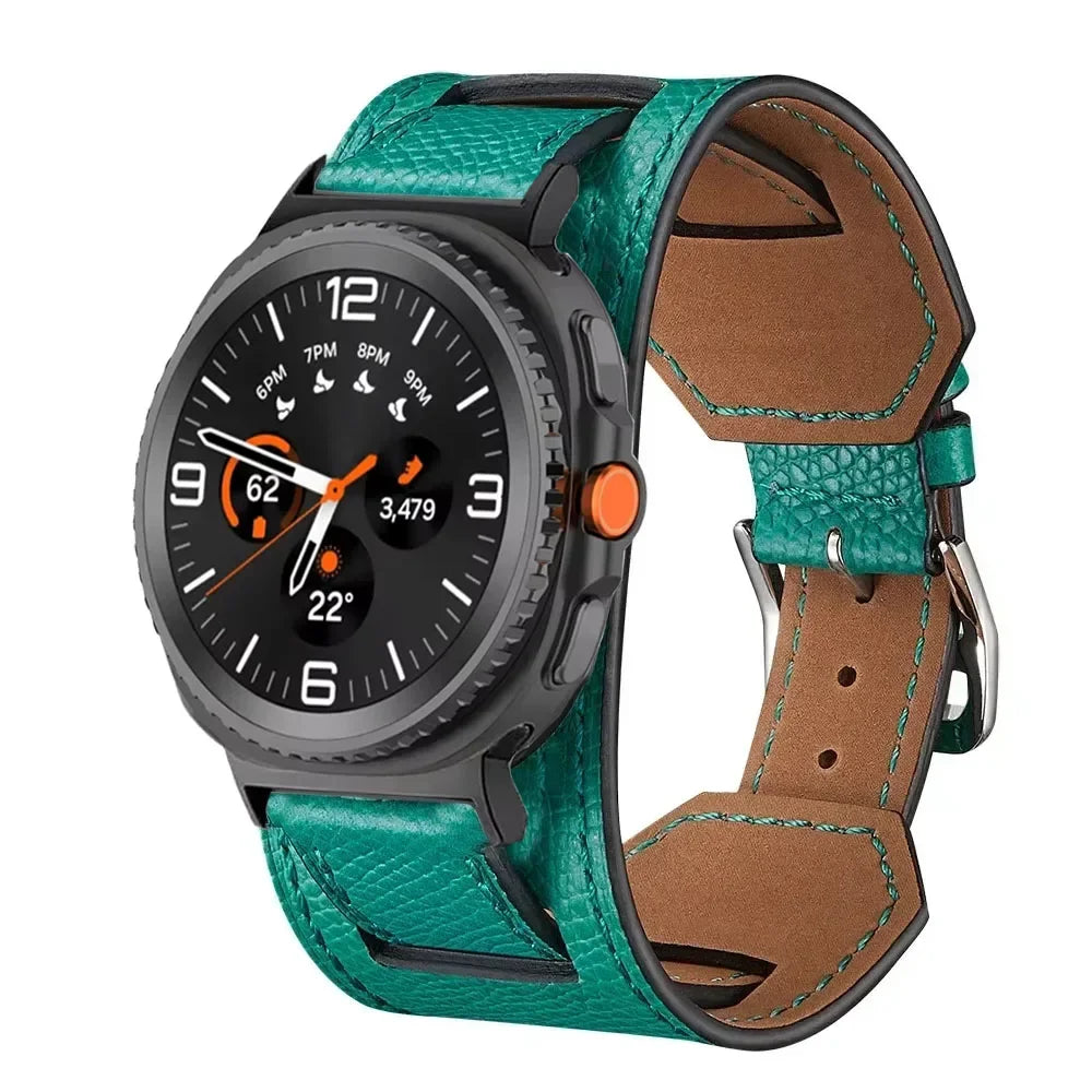 Samsung Galaxy Leather Watch Band - Watch8/Watch8 Classic/Watch9/Ultra/Ultra2