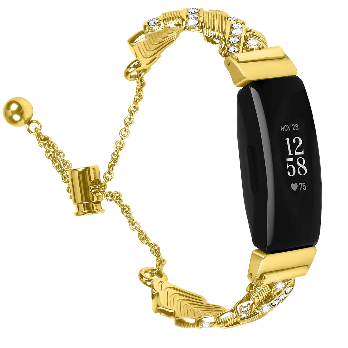 Fitbit Inspire 2, Inspire HR & Ace 3 Sparkling Chain Bracelet Band
