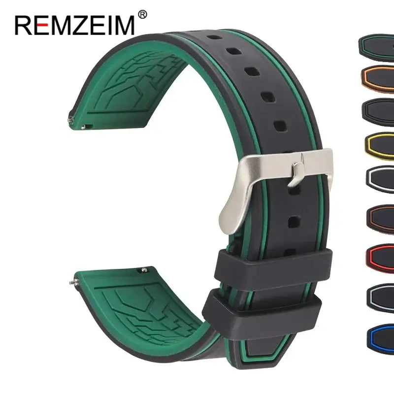 Ticwatch Silicone Strap - Comfortable, Waterproof, Stylish