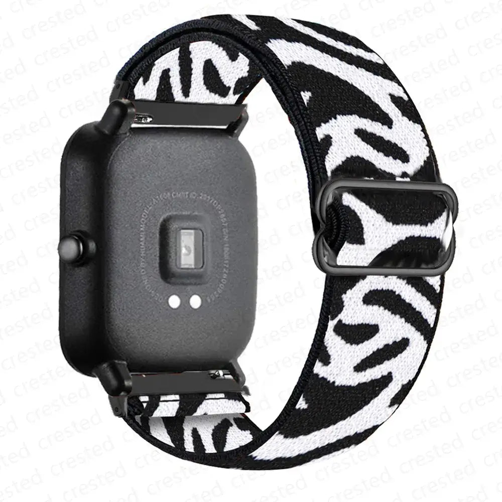 Amazfit Balance, GTR, GTS & Bip Stretch Nylon Loop Band, Slide Buckle