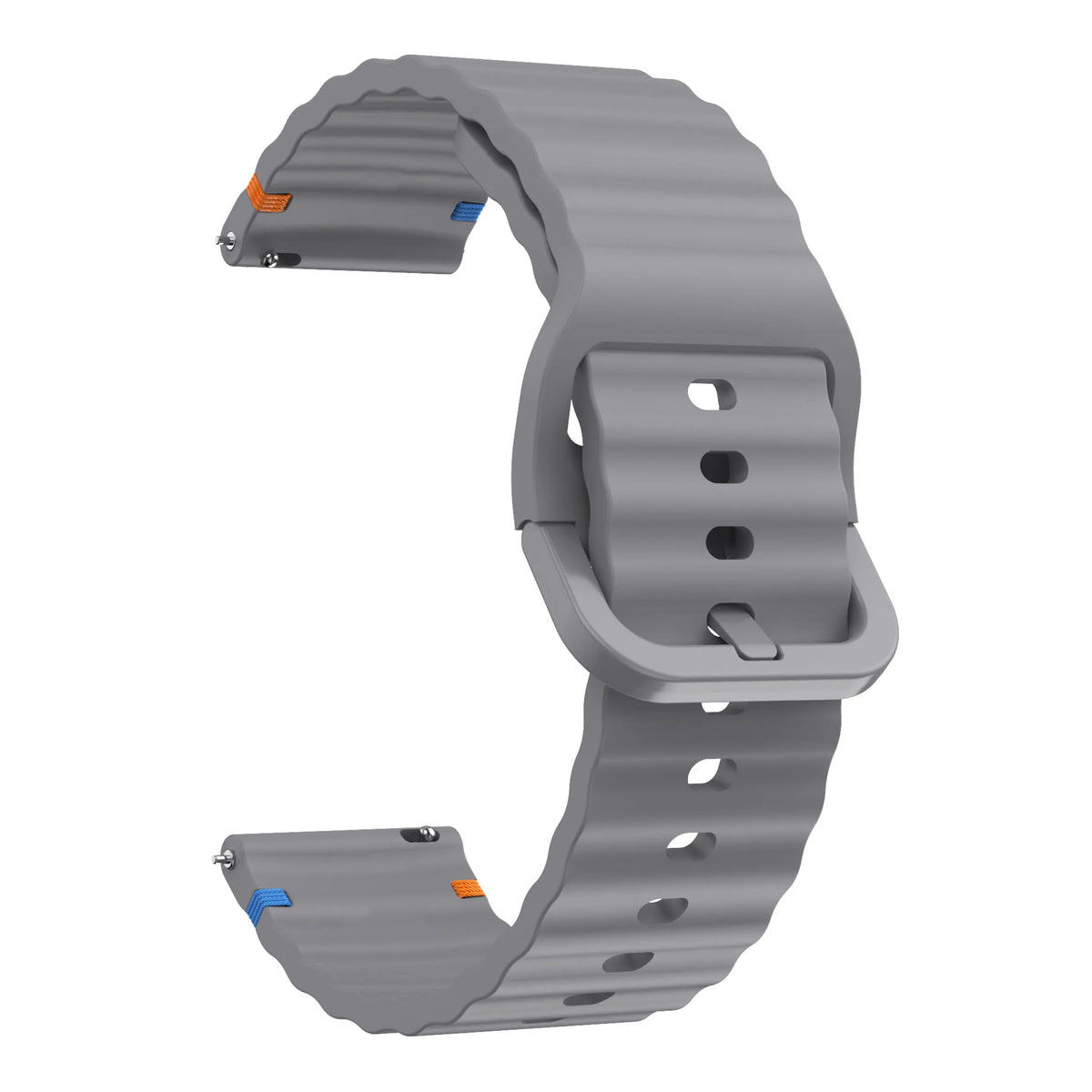Motorola Moto Watch Ribbed Silicone Band with Matching Buckle