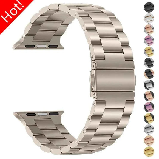 Stainless Steel Strap for Apple Watch Ultra 3/2/1 49mm – Series 11/10/9/8/7/6/SE/5/4/3 46/45/44/42/41/40/38mm