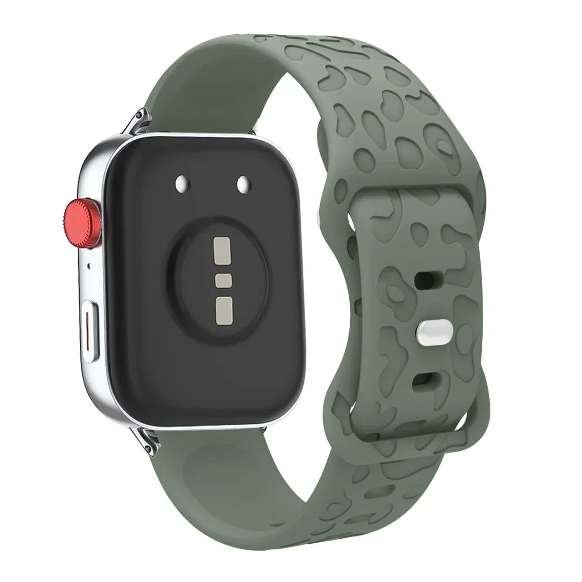 Leopard Engraved Silicone Watch Band for Huawei Watch Fit 4 / 4 Pro / Fit 3 / Fit 2