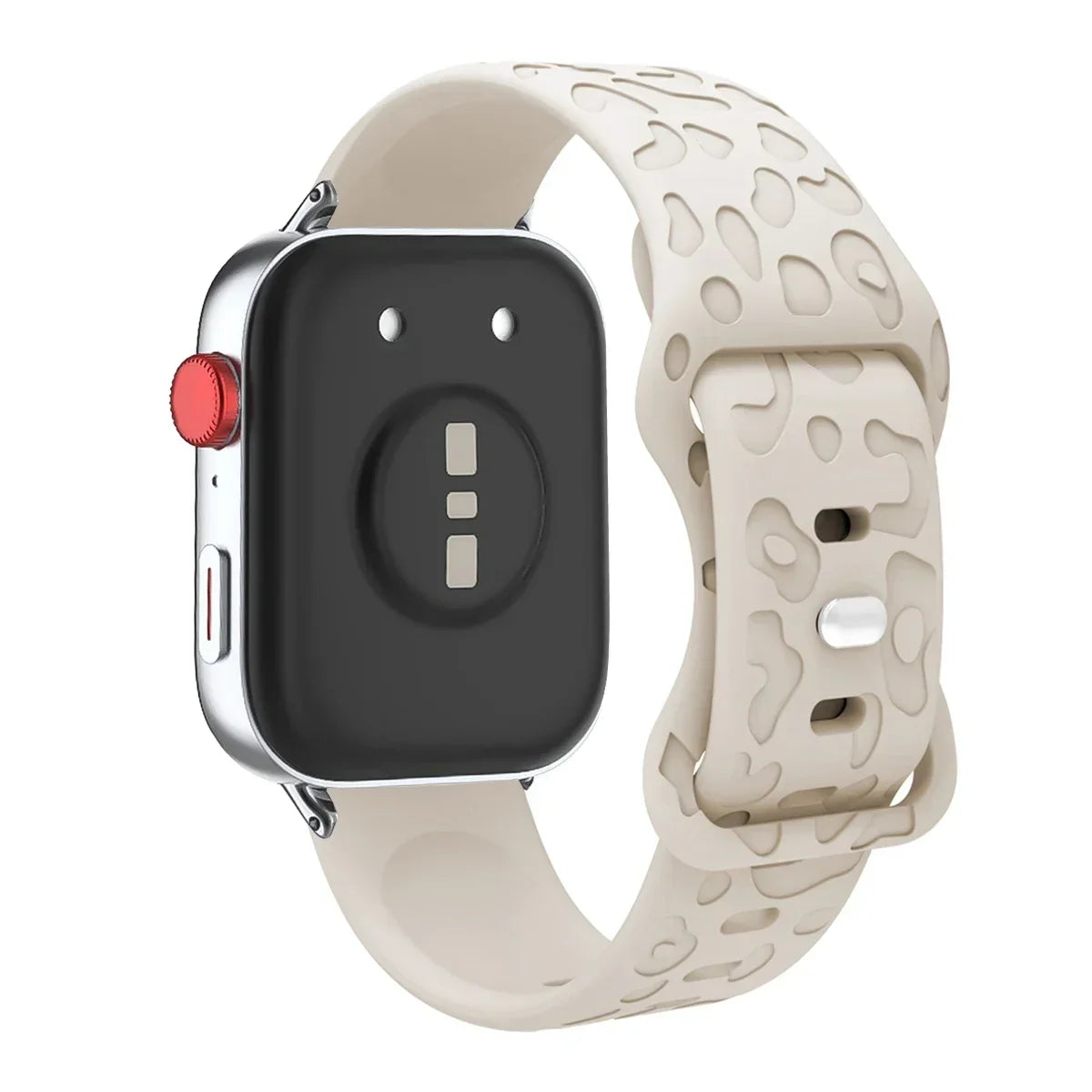 Leopard Engraved Silicone Watch Band for Huawei Watch Fit 4 / 4 Pro / Fit 3 / Fit 2