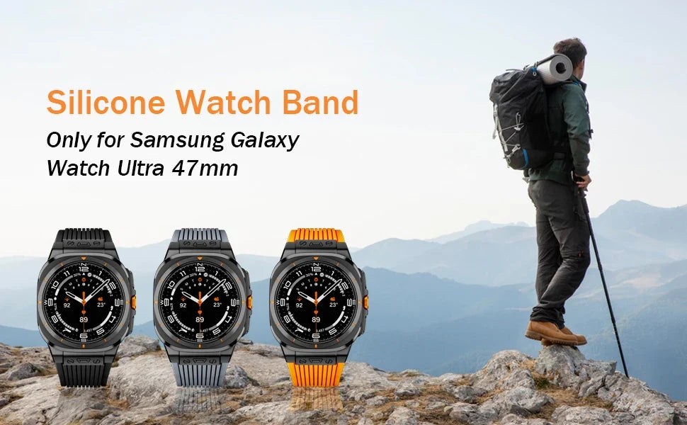 Sport Silicone Band for Samsung Galaxy Watch Ultra 47mm
