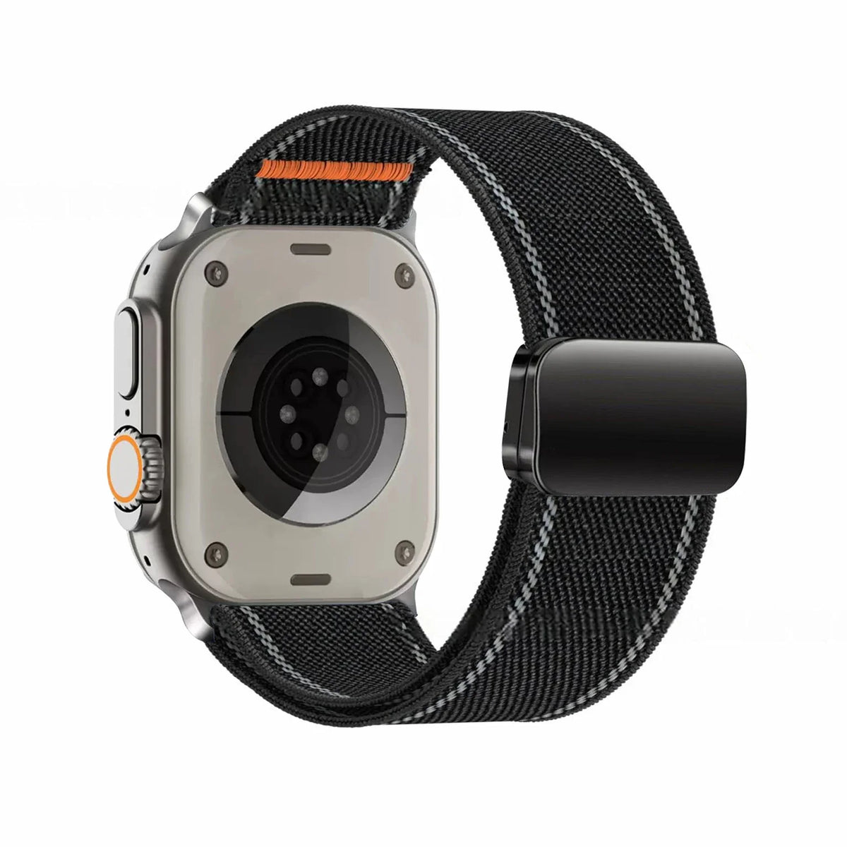 Nylon Strap with Metal Magnetic Buckle for Apple Watch Ultra 3/2/1 49mm – Series 11/10/9/8/7/6/SE 46/45/44/42mm