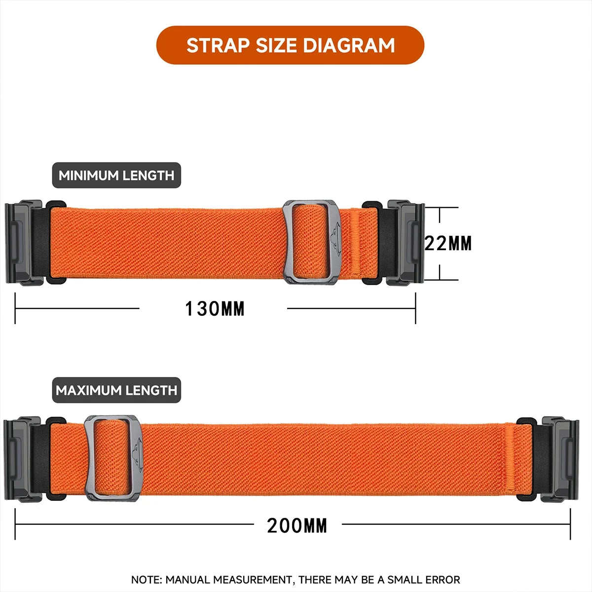 Garmin QuickFit 22/26mm Stretch Nylon Band, Clasp or Slider