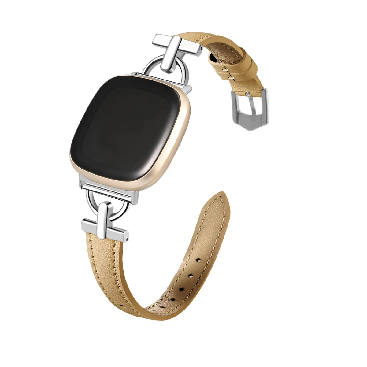 Fitbit Versa 4, Versa 3, Sense 2 & Sense Slim Leather Band, D-Link