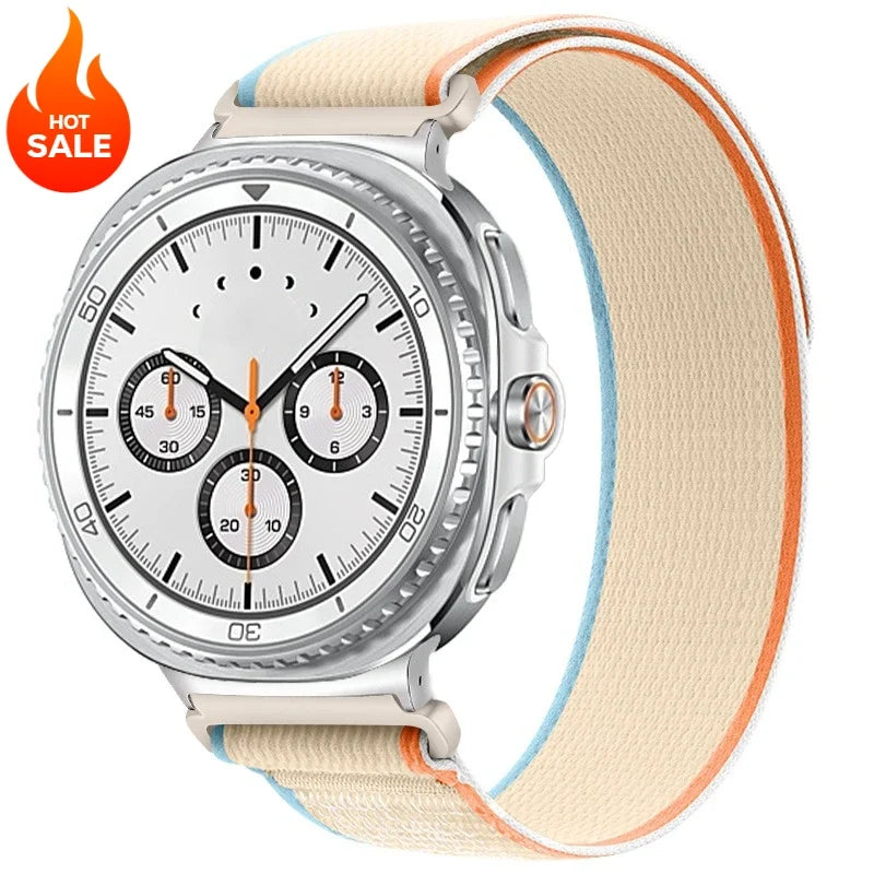 Samsung Galaxy Watch Trail Nylon Loop Band | Watch 9 & 8 40mm 44mm / Watch 8 Classic 46mm / Galaxy Ultra 47mm Sport Strap