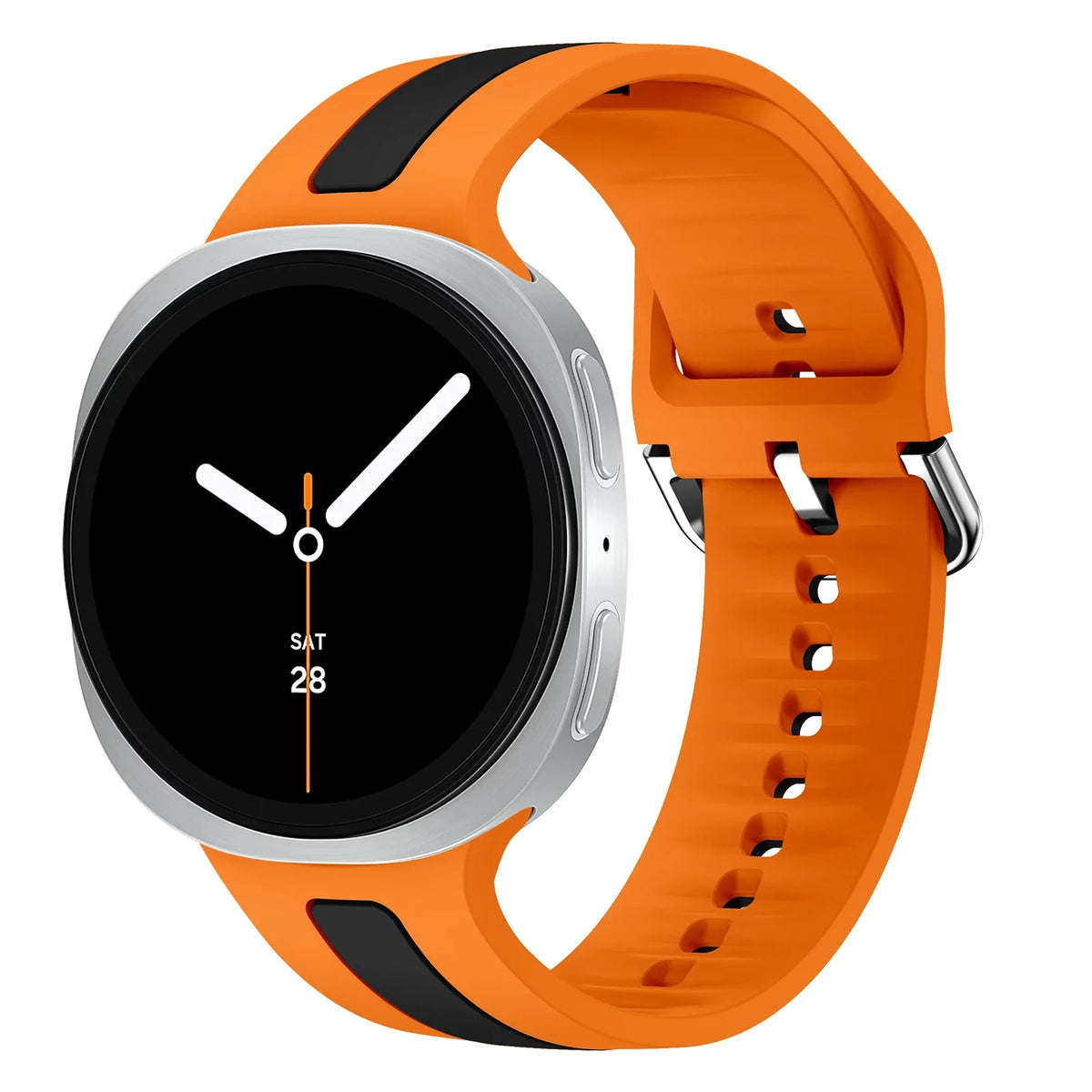 Samsung Galaxy Silicone Two-Tone Sport Watch Band - Watch8/Watch8 Classic/Watch9
