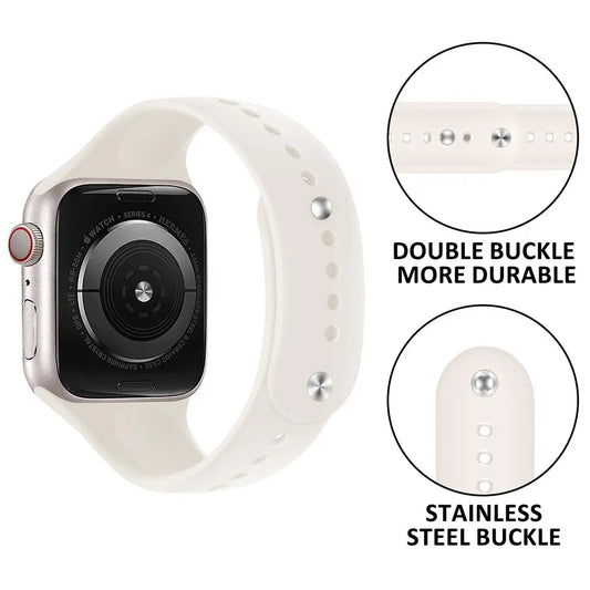 Apple Watch Silicone Strap - Soft Waterproof Comfortable