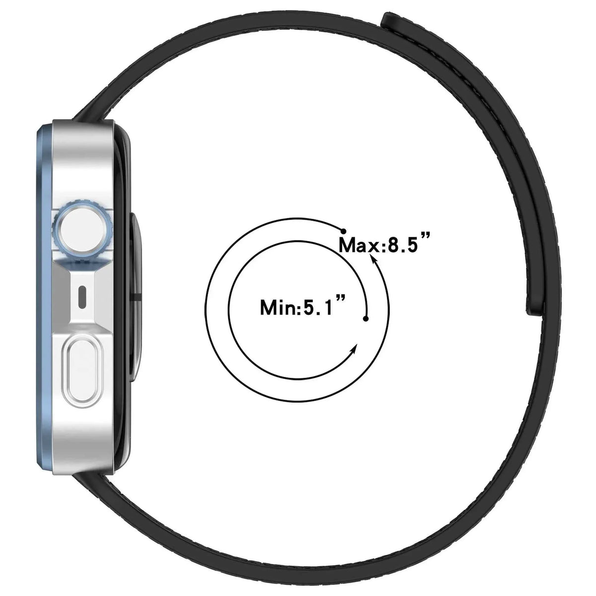 NoGap Magnetic Silicone Band for Huawei Watch Fit 4 Pro / Fit 4 / Fit 3